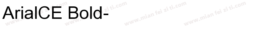 ArialCE Bold字体转换